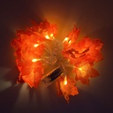 Herfstbladslinger met lichtjes