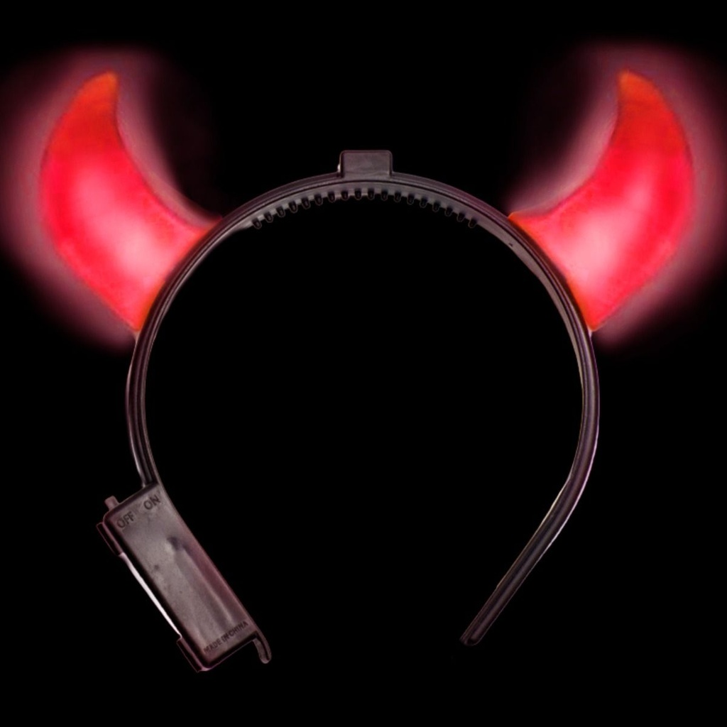 Diadeem duivel met lichtjes