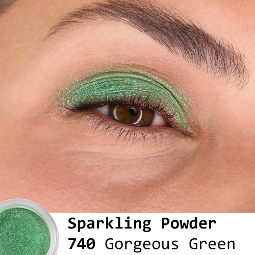 Sparkling powder 740 Gorgeous green