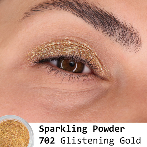 Sparkling powder 702 Glinstering gold