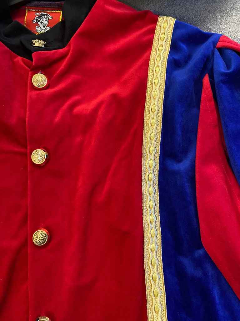 Pietenkostuum Snoeppiet rood - blauw