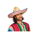 Sombrero natuur met gekleurde band