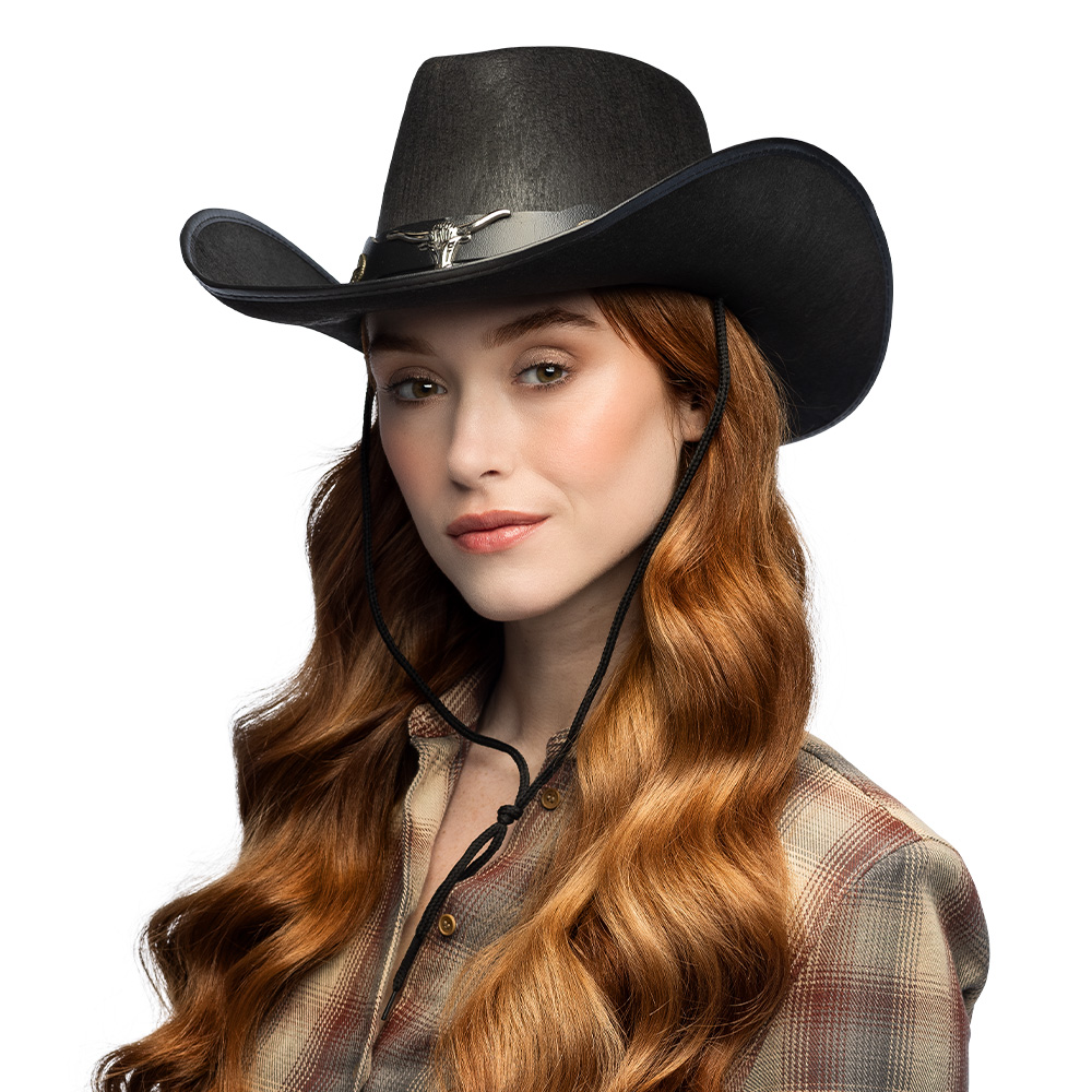 Cowboyhoed Wyatt zwart