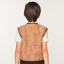 Gilet kind Western camel 