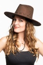 Cowboyhoed leerlintjes bruin