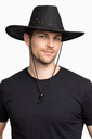 Cowboyhoed leerlintjes zwart