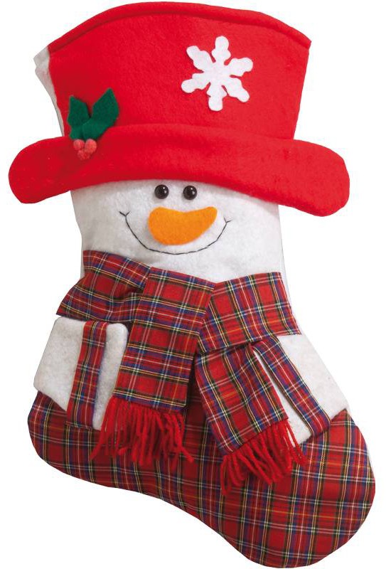 Kerstsokken sneeuwman