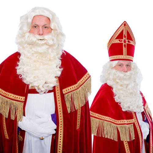 Baard en pruik Sint V
