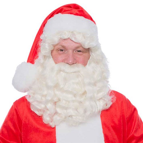 Baard en pruik Kerstman IV