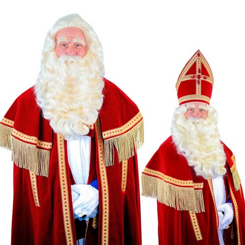 Sint VII baard en pruik