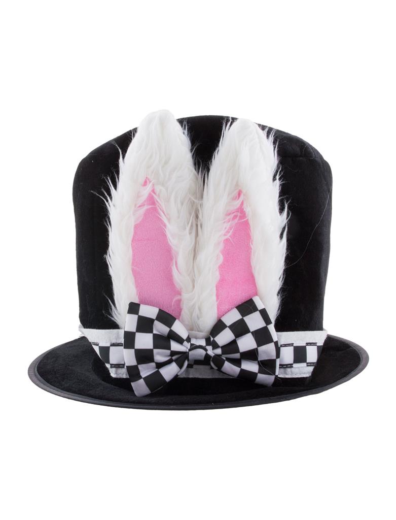 Hoge hoed met konijnenoren