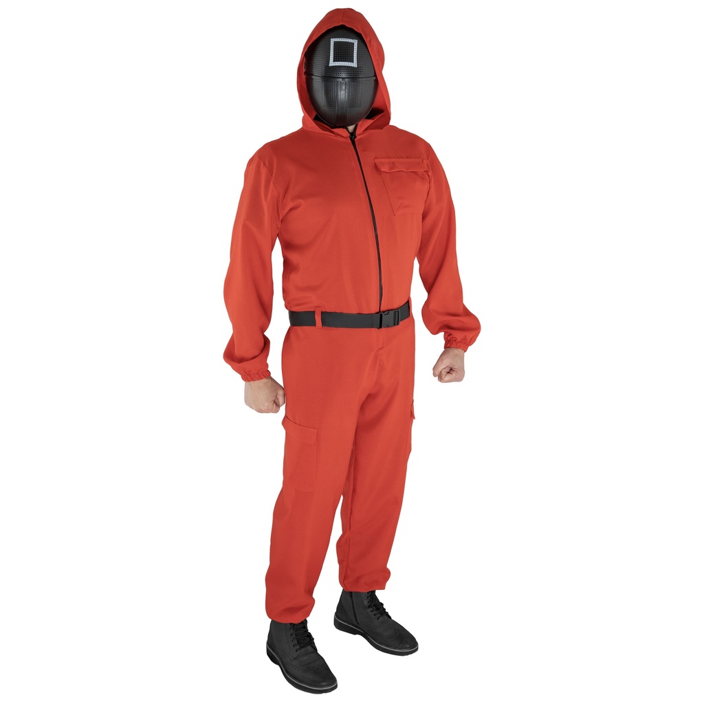 Overal rood met masker