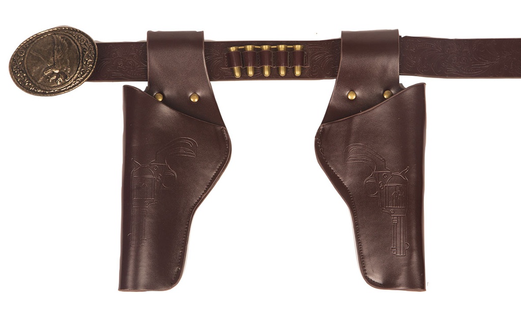 Holster bruin 2 tassen