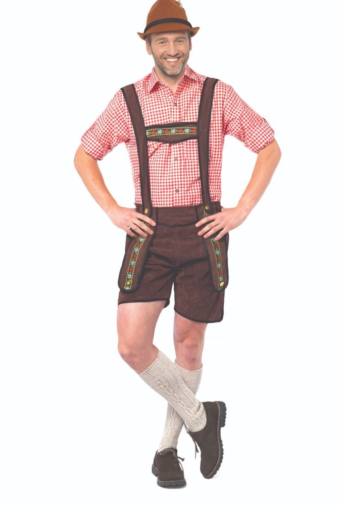 Lederhose broek Johann bruin