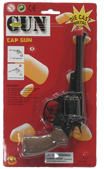 Revolver zwart 8 shots