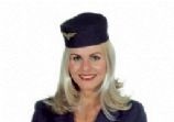 Stewardessenhoed koningsblauw