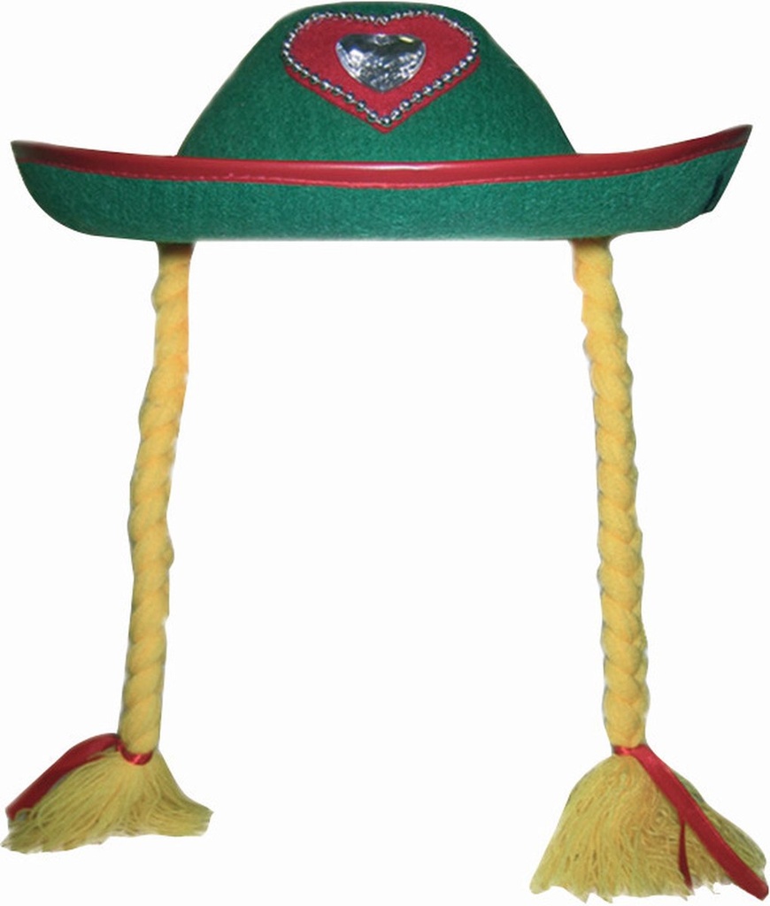 Tirolerhoed met vlechten