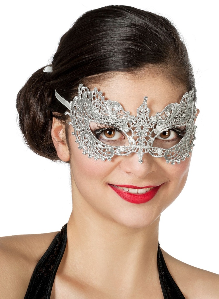 Masker kant zilver