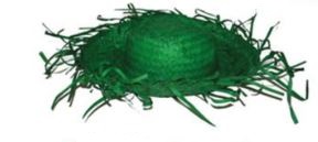 Strohoed groen