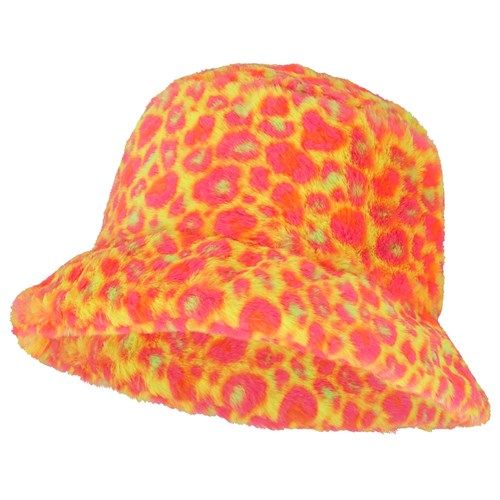 Vissershoed pluche fluo 