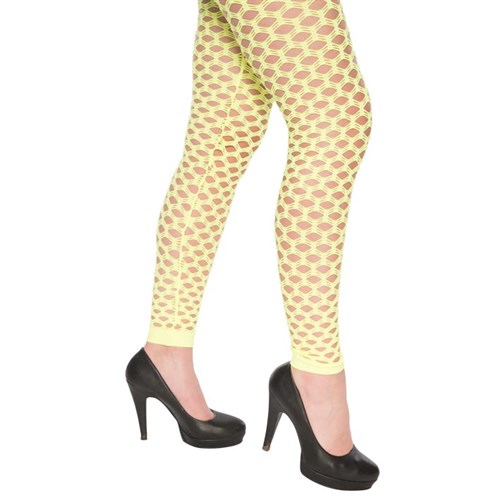 Legging gaten fluo geel