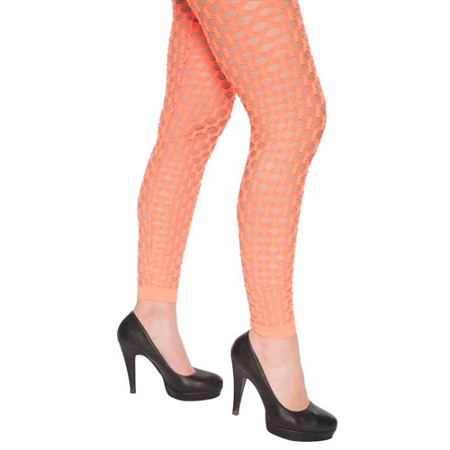 Legging gaten fluo oranje