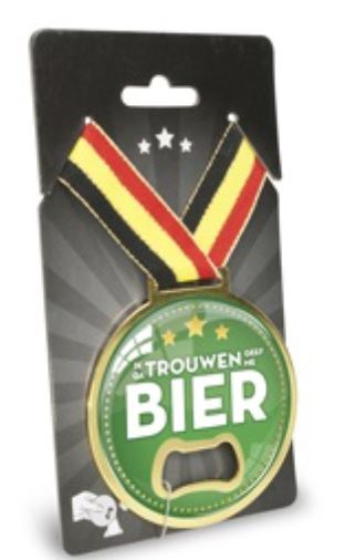 Medaille met bieropener IK GA TROUWEN