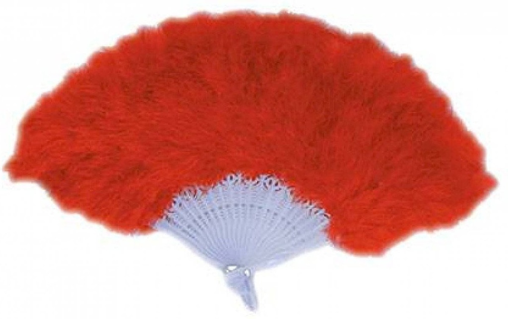 Waaier veren rood
