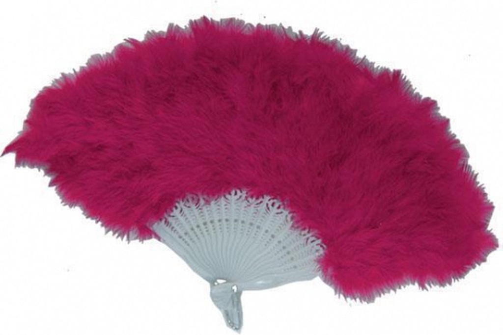 Waaier veren fushia