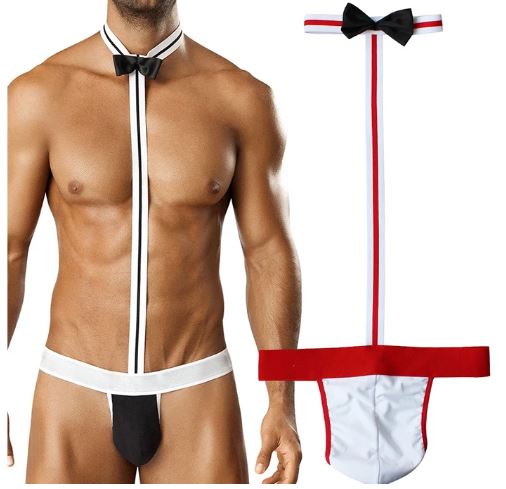 Boratstring met strik