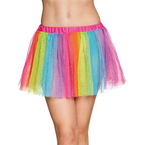 Tutu fluo regenboog