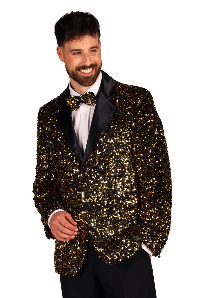 Gouden jas met pailletten
