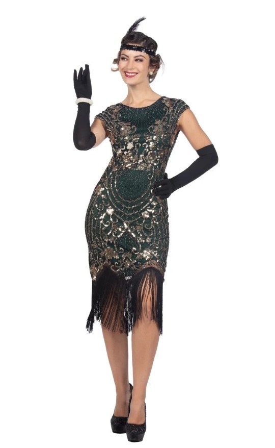 Charlestondame Foxtrot groen