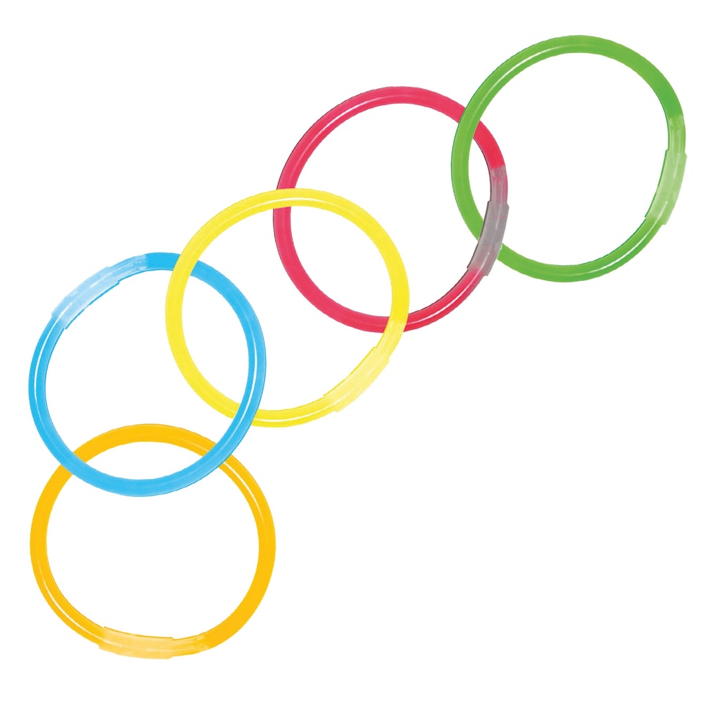 Armbanden glow in the dark - 100 stuks