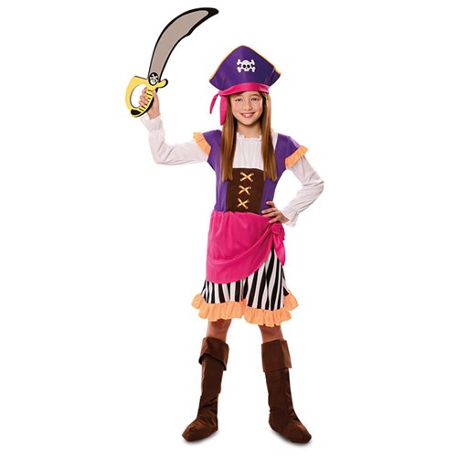 Piratenmeisje paars roze