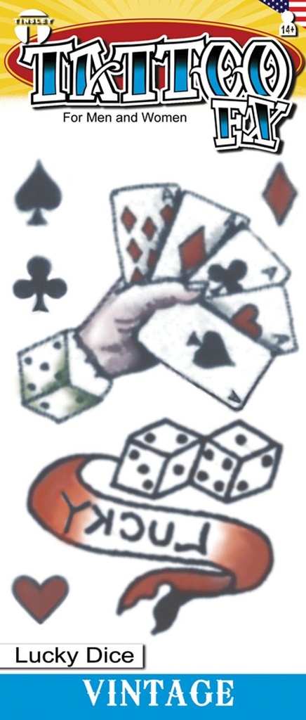 Tattoo Lucky dice