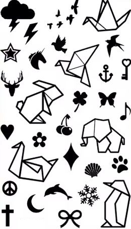 Tattoo origami