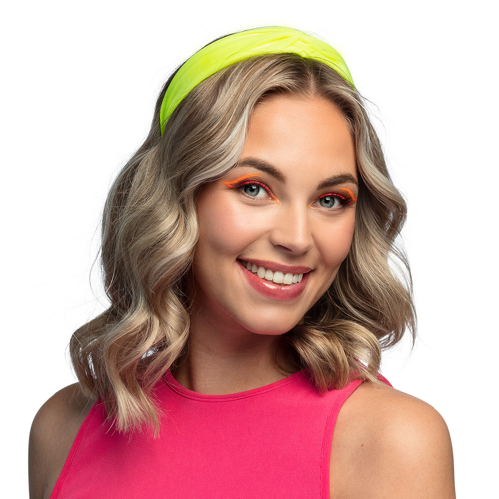 Diadeem fluo groen