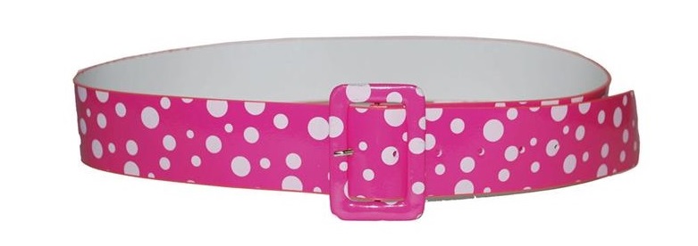 Riem 60s met witte bollen