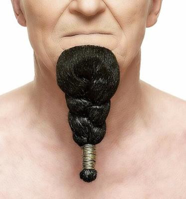 Baard Egyptenaar gevlochten zwart