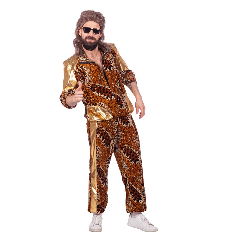 Training heren luipaard bruin goud