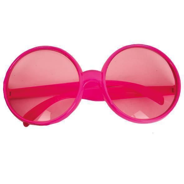 Bril Jackie groot roze