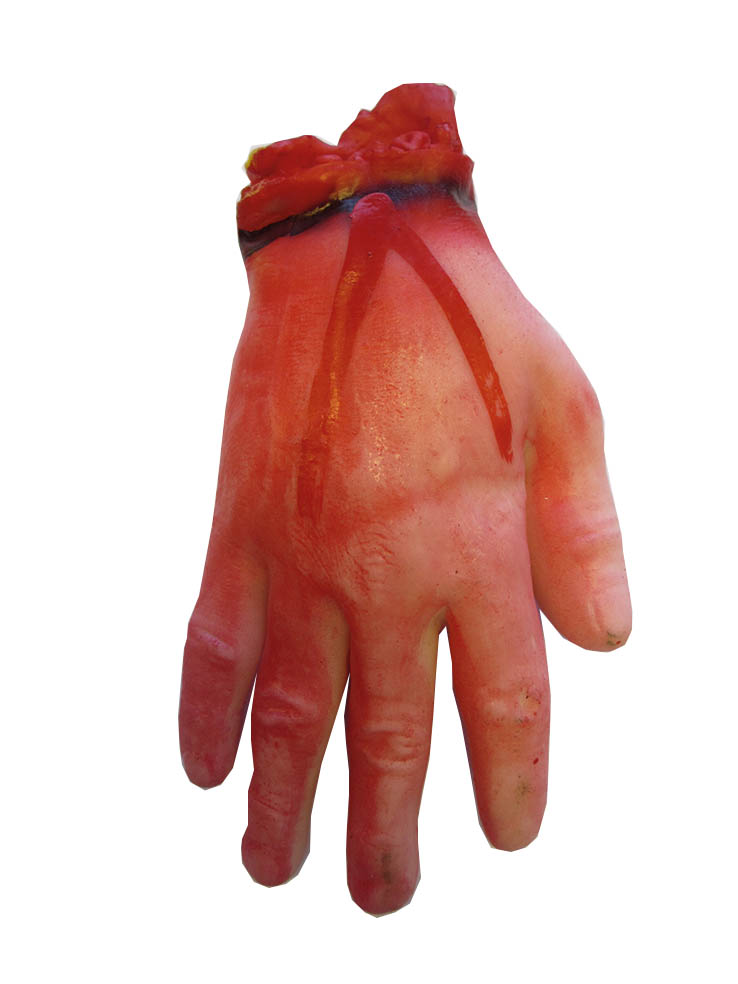Hand afgerukt bloed
