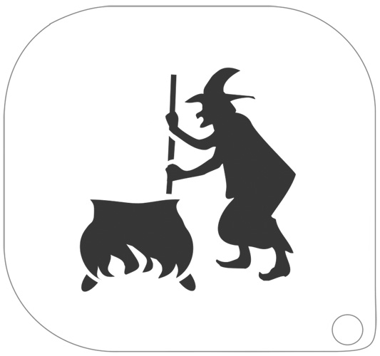 MAKE-UP Template 87 Heks met ketel