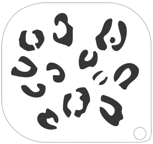 MAKE-UP Template 105 Luipaardvlekken