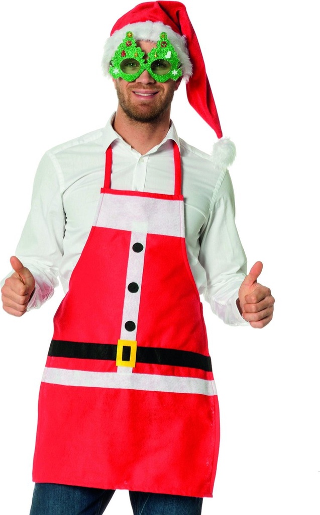 Kerstschort man one size