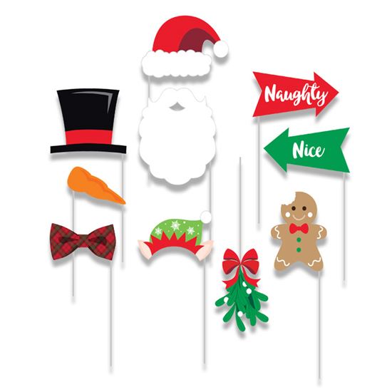 Photo booth props kerst