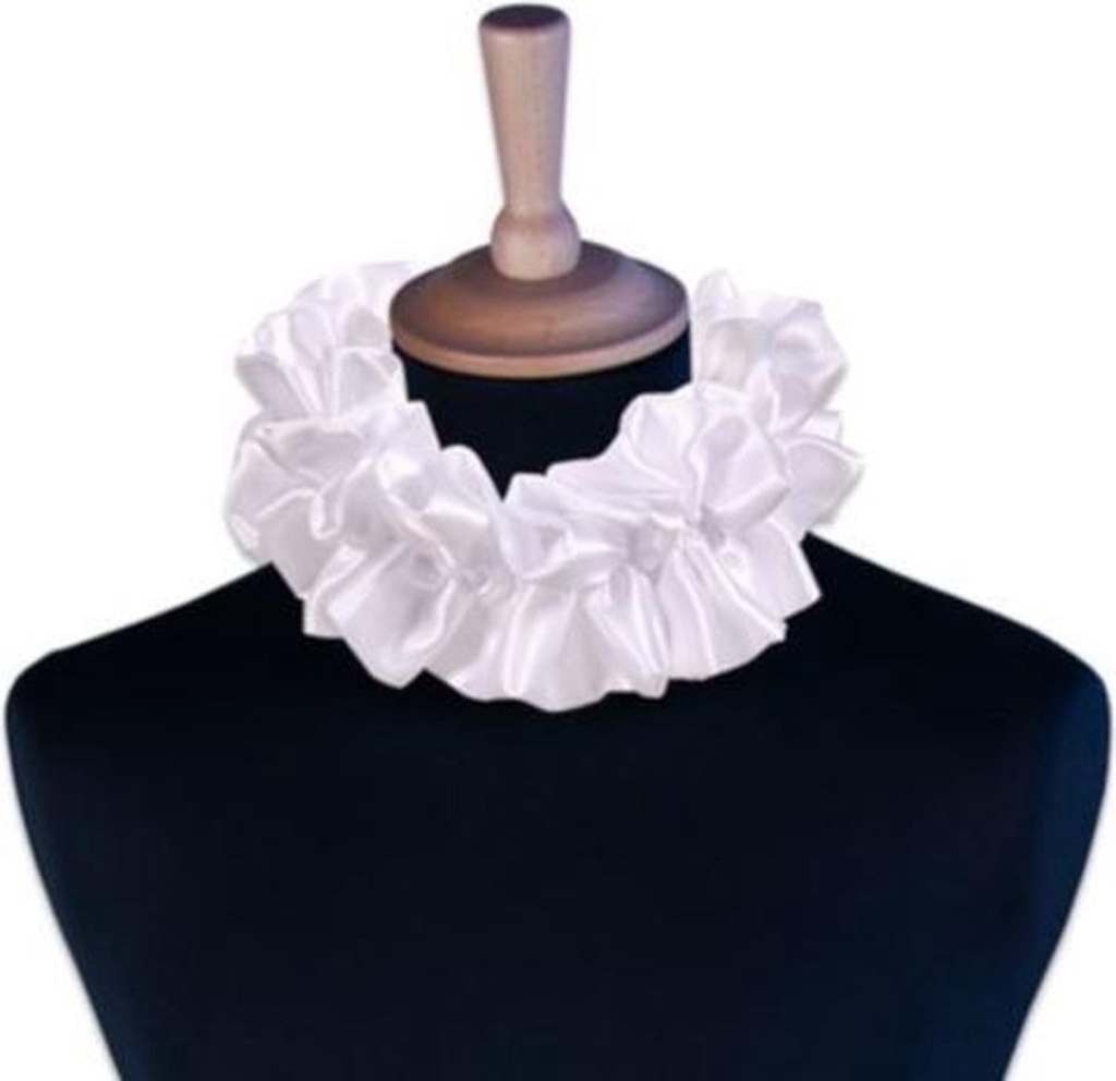 Pietenkraag wit satijn