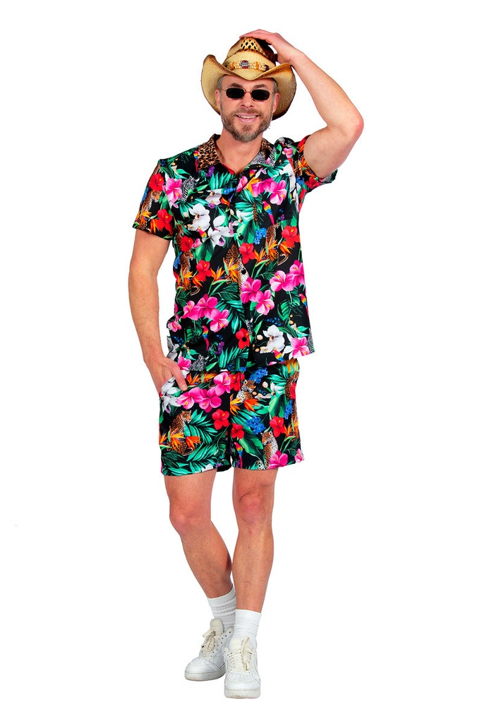 Zomerkostuum heren bloemen