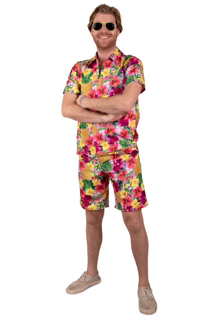 Hawaïshort heren roze